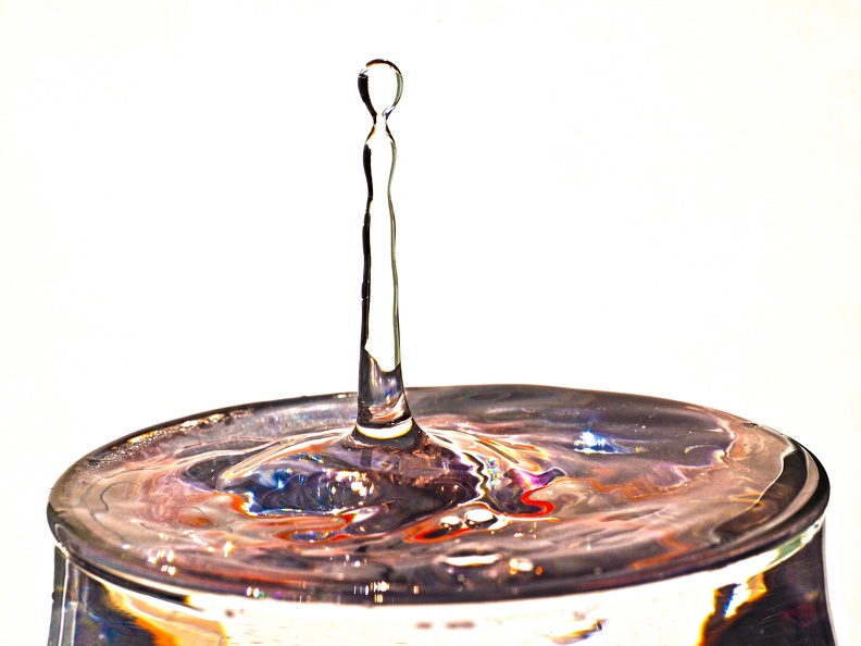 Gouttes et verre