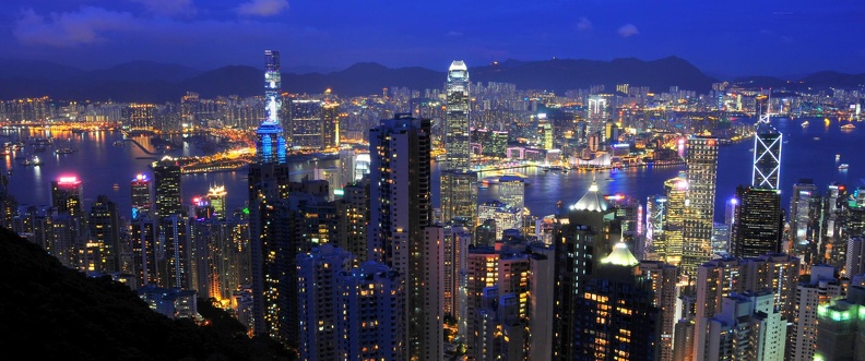 Hong Kong by night